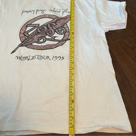 Rare vintage 1995 Jimmy Page & Robert Plant Zoso World Tour Concert TShirt - Picture 7 of 8